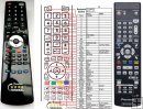 PIONEER BDP-LX70, BDPLX70 replacement remote control PIONEER BDP-LX70, BDPLX70 replacement remote control