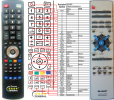 Sharp RRMCG0028SJSA - replacement remote control Sharp RRMCG0028SJSA - replacement remote control
