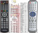 Denver DVD-706K, DVD-716K, DVD-726K, DVD-728K replacement remote control Denver DVD-706K, DVD-716K, DVD-726K, DVD-728K replacement remote control