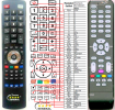 Thomson RC1994301 - replacement remote control Thomson RC1994301 - replacement remote control
