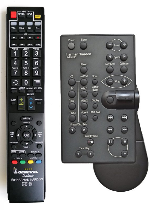 HARMAN KARDON AVR51 RC remote control duplicate REMOTE CONTROL WORLD