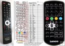 Lenco TFT-1026 - replaceemnt remote control Lenco TFT-1026 - replaceemnt remote control
