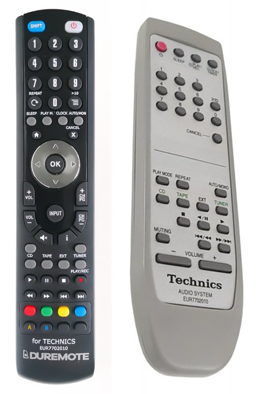 Technics EUR7702010 remote control duplicate REMOTE CONTROL WORLD