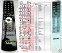 Sencor SHC-SP160 SHC-SP170 - replacement remote control Sencor SHC-SP160 SHC-SP170 - replacement remote control