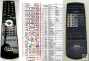 Akai AM-39, AM-69, AM-49 - Replacement remote control Akai AM-39, AM-69, AM-49 - Replacement remote control