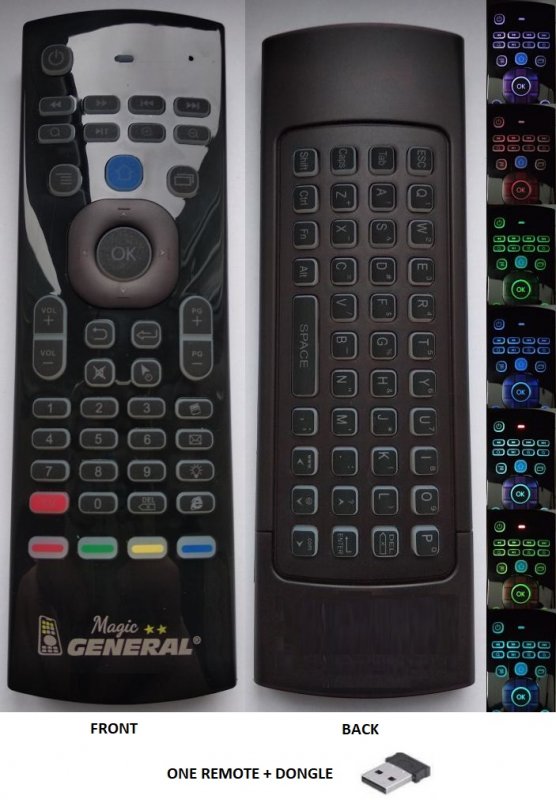 GENERAL MAGIC - remote control for SMART TV with keyboard and flying ...