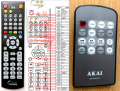 Akai APR-500 - replacement remote control Akai APR-500 - replacement remote control