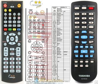 Replacement Remote Control for Toshiba SE-R0365-COPY
