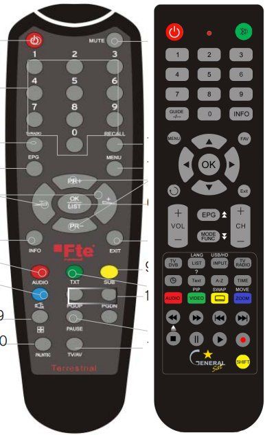 TELECOMMANDE SAT POUR demo récepteur sat FTE MAXIMAL S 200 OU U 4113 EUR  8,70 - PicClick FR