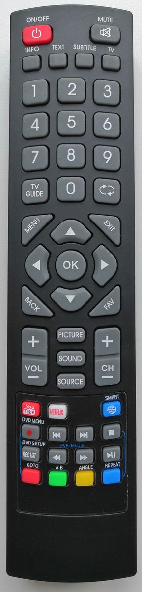 Genuine Replacement TV Remote Control For Blaupunkt 40/148Z-GB-5B2 FGKU-ROI