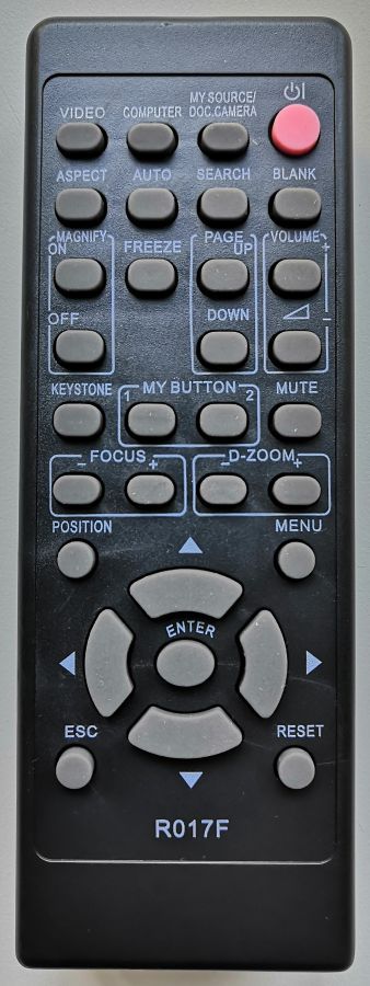 Easy Replacement Remote Control Fit for Hitachi CP-X401 CP-X2 CP-X2510 CP-X2511 Projector