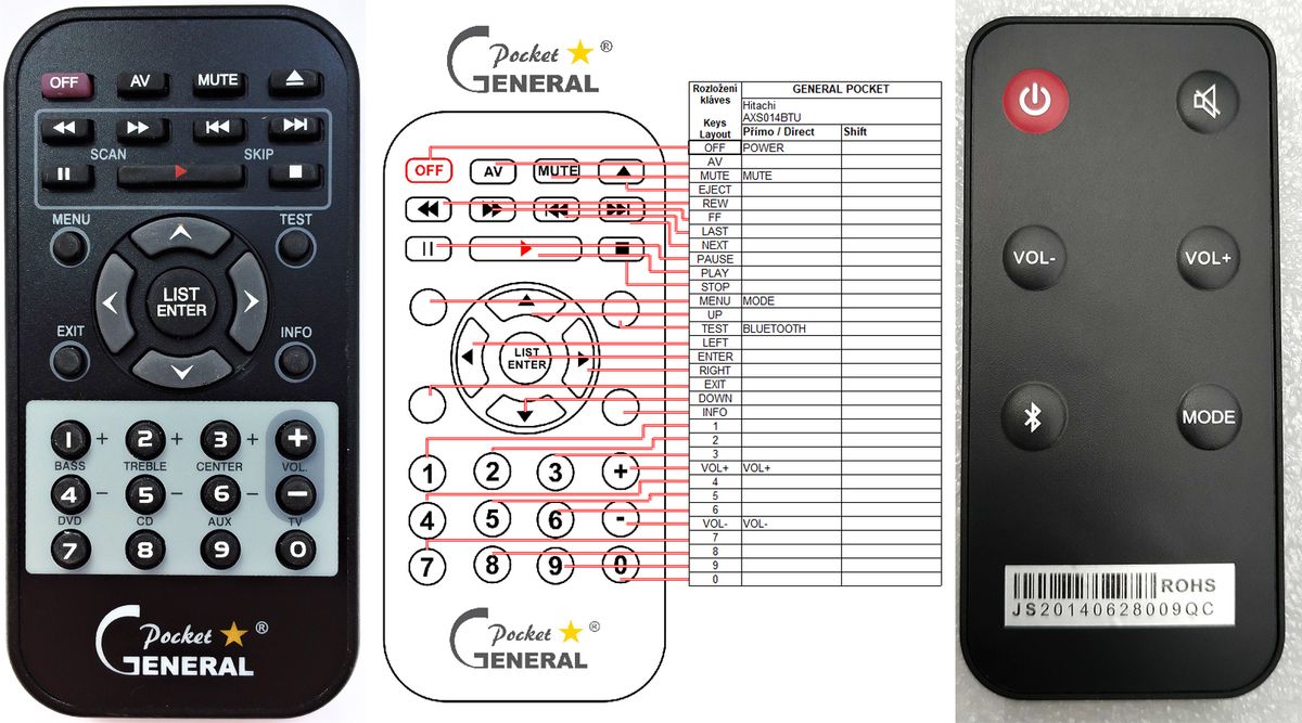 TELECOMMANDE HITACHI HWRAS25FH6A02 - Modèle d'Origine, Neuf, En 24h