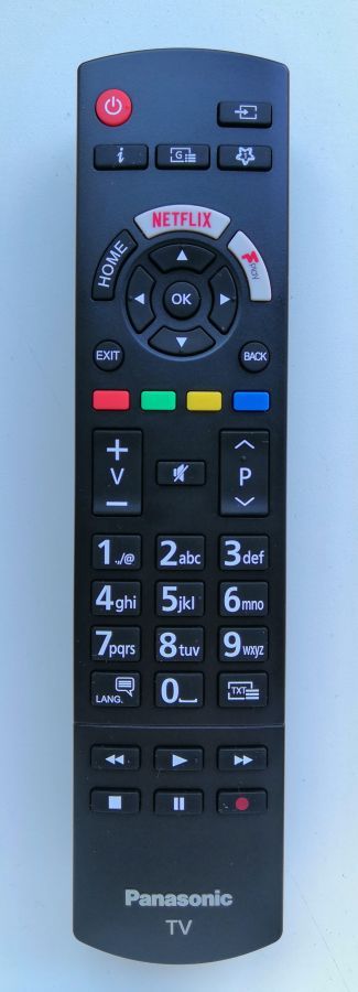 Replacement Remote Control For Panasonic TX-43FX550B Smart LED TV Netflix 