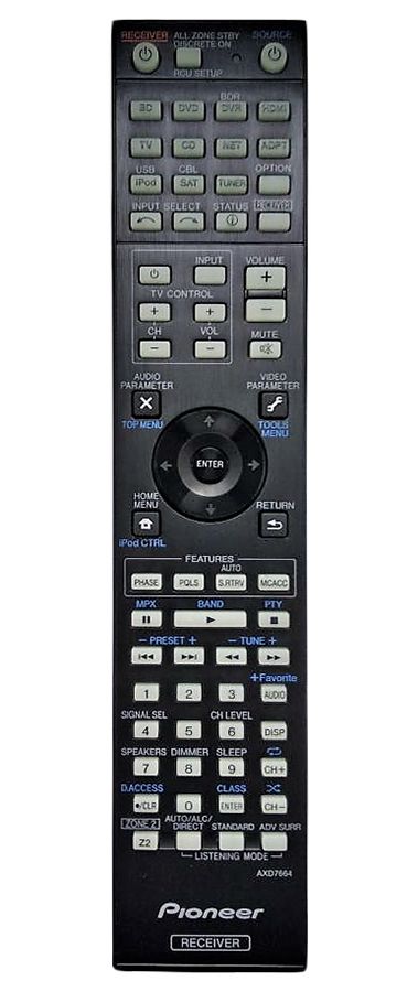 thumbnail image 2 of Replacement Remote Control For Pioneer AXD7584 AXD7586 AXD7587 VSX-520 VSX-820-K 2 of 5