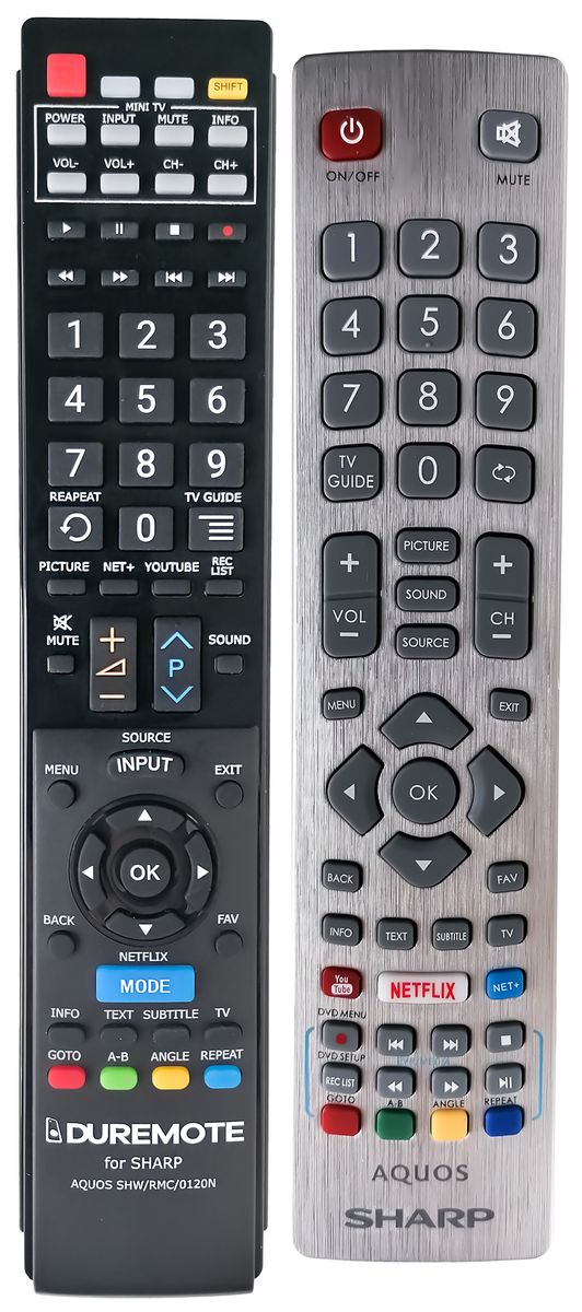 SHARP AQUOS SHW/RMC/0120N + TV control (mini TV) - télécommande de