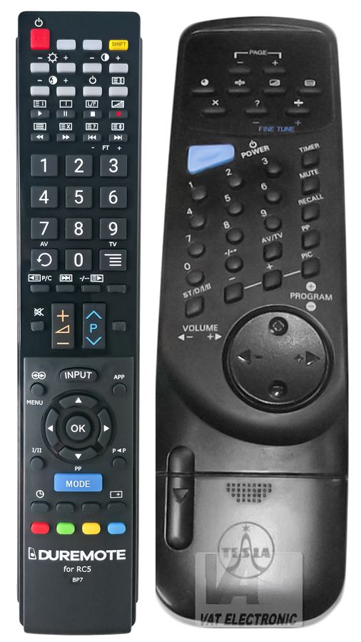 TESLA TE-321 + TV control (mini TV) - mando a distancia duplicado - $15.7 :  REMOTE CONTROL WORLD