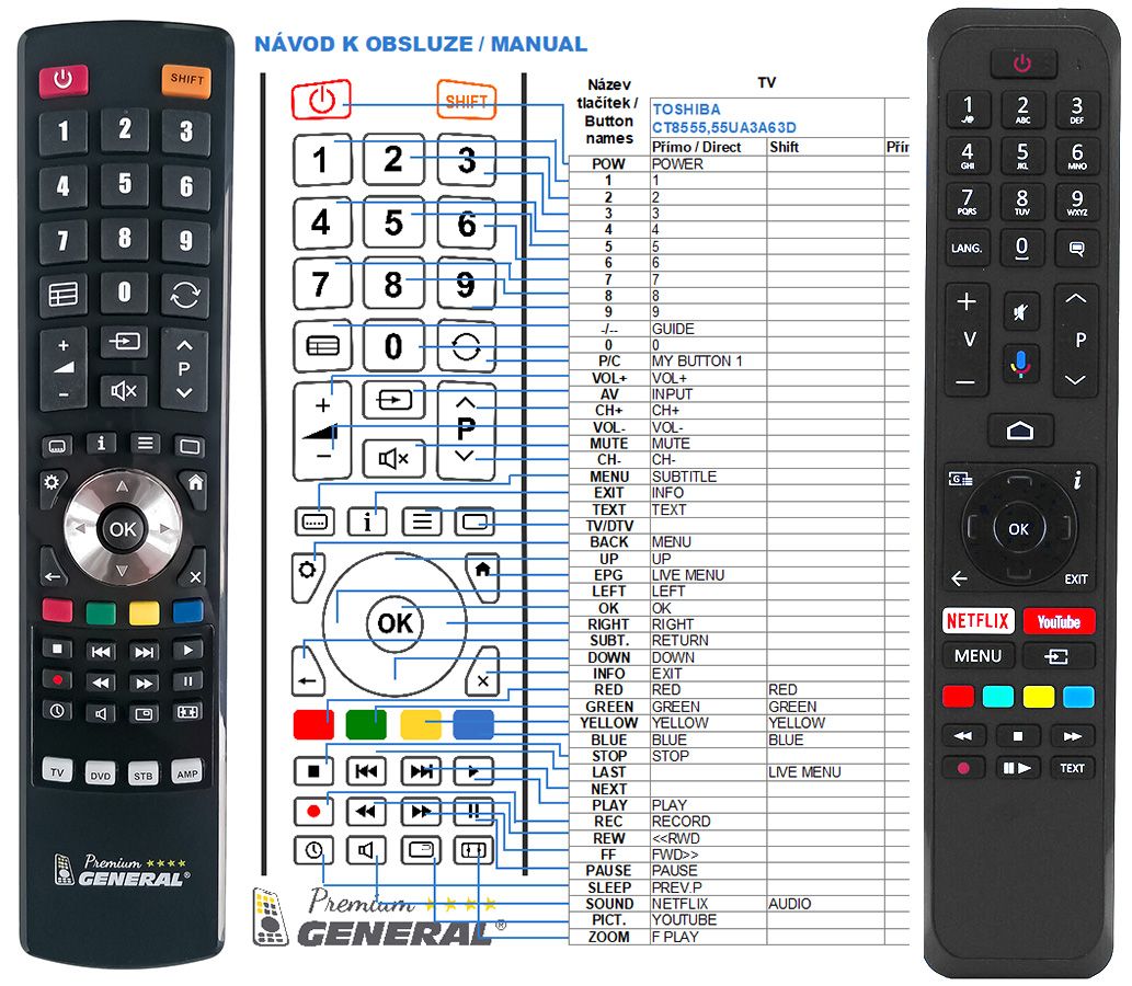 Télécommande d'origine CONTINENTAL EDISON CT8556 (RC43160N)