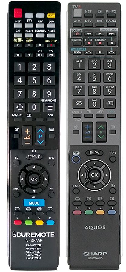  Sharp GB004WJSA Universal Remote Control for All Sharp BRAND  TV, Smart TV - 1 Year Warranty : Electronics