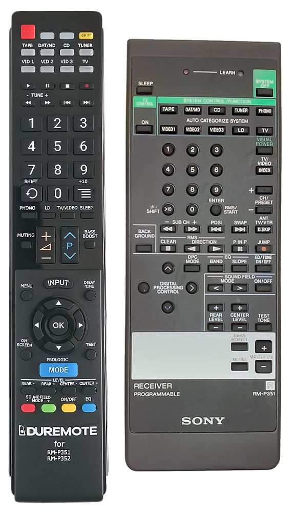 SONY RM-P351 - remote control duplicate