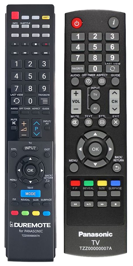 lineal Forstad Jet PANASONIC TZZ00000007A - remote control duplicate - $19.1 : REMOTE CONTROL  WORLD