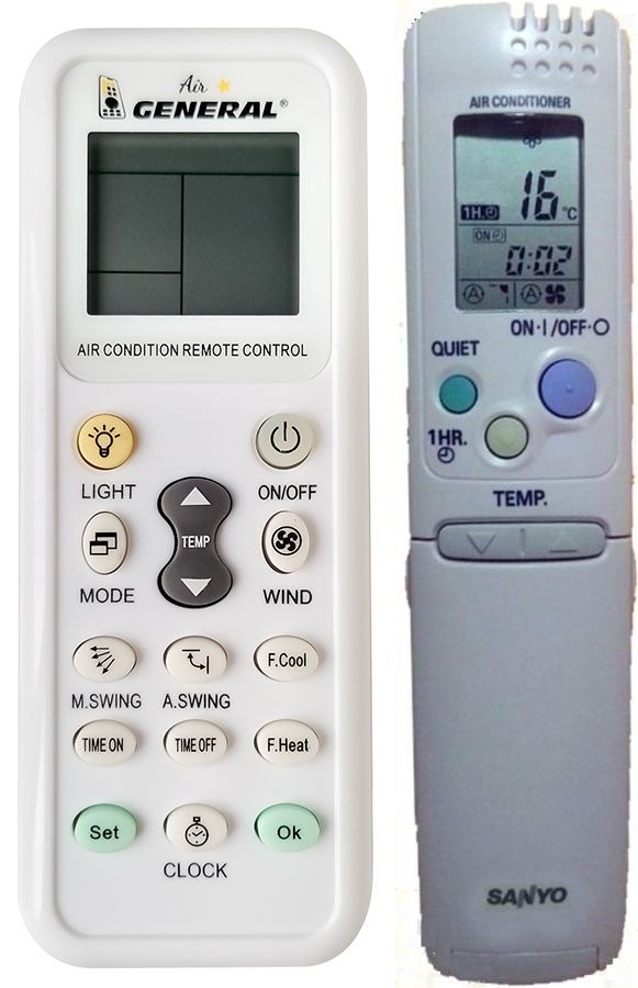 Numéro de modèle RCS-4MHVPIN4E RCS-4HVPIS4EE Télécommande de rechange pour climatiseur Sanyo 