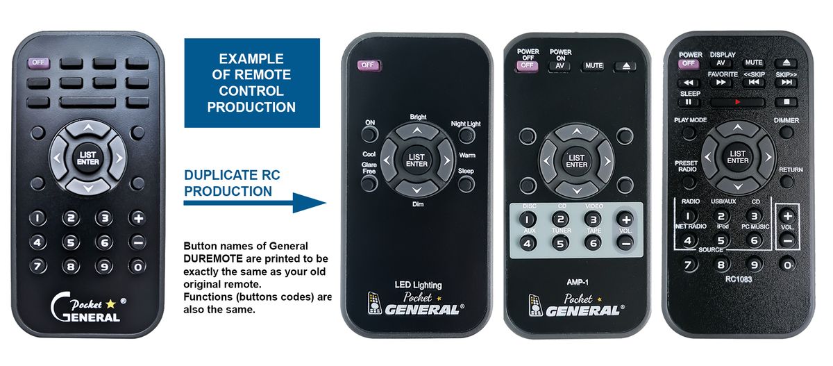 Remote controls CUSTOM GENERAL : REMOTE CONTROL WORLD, REMOTE CONTROL ...