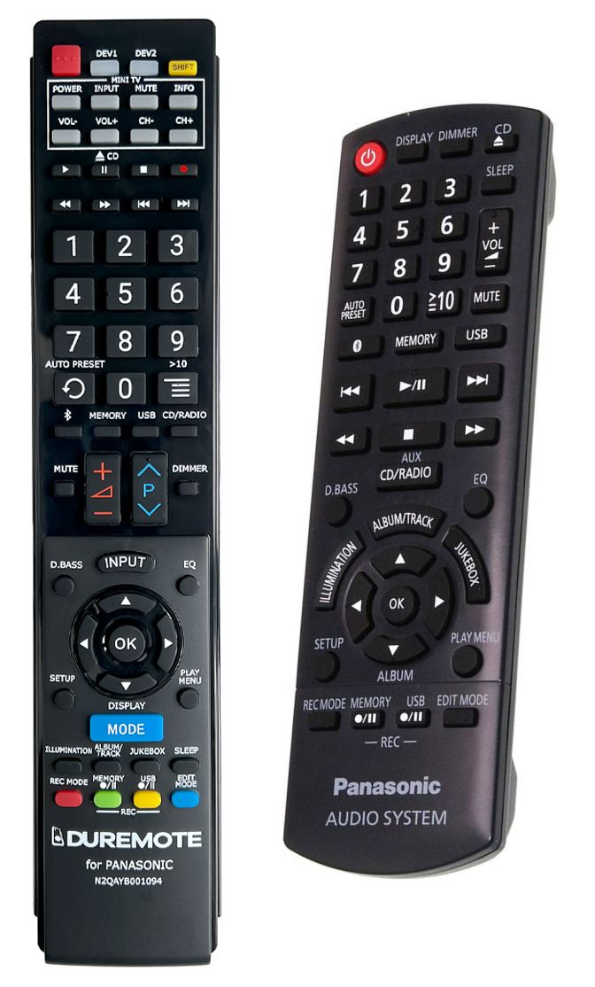 PANASONIC N2QAYB001094 + TV control (mini TV) - mando a distancia duplicado  - $18.0 : REMOTE CONTROL WORLD