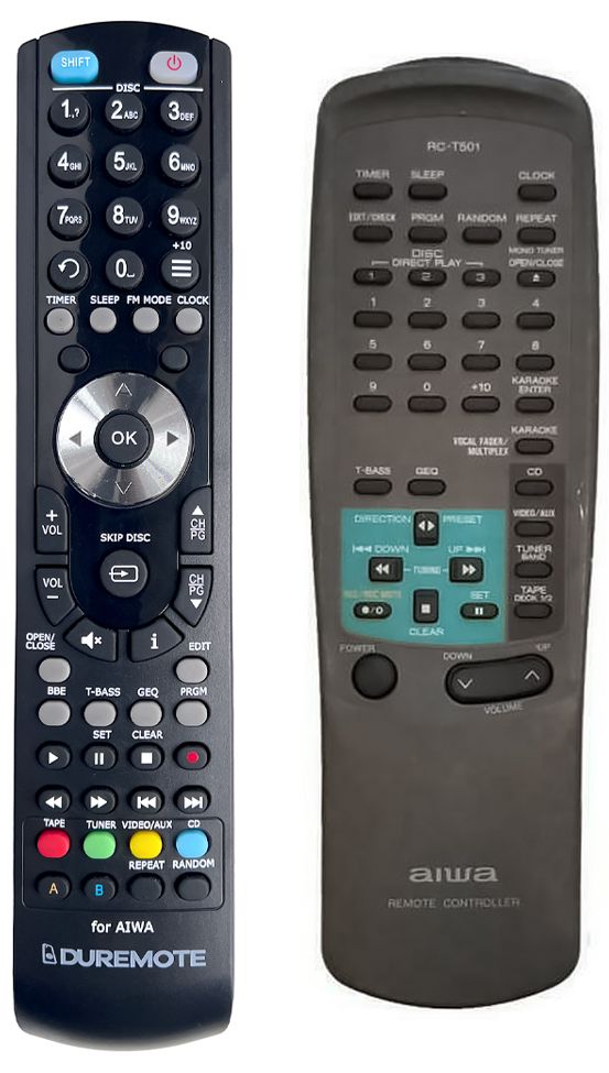 AIWA RC-T501 - remote control, duplicate - $15.7 : REMOTE CONTROL WORLD