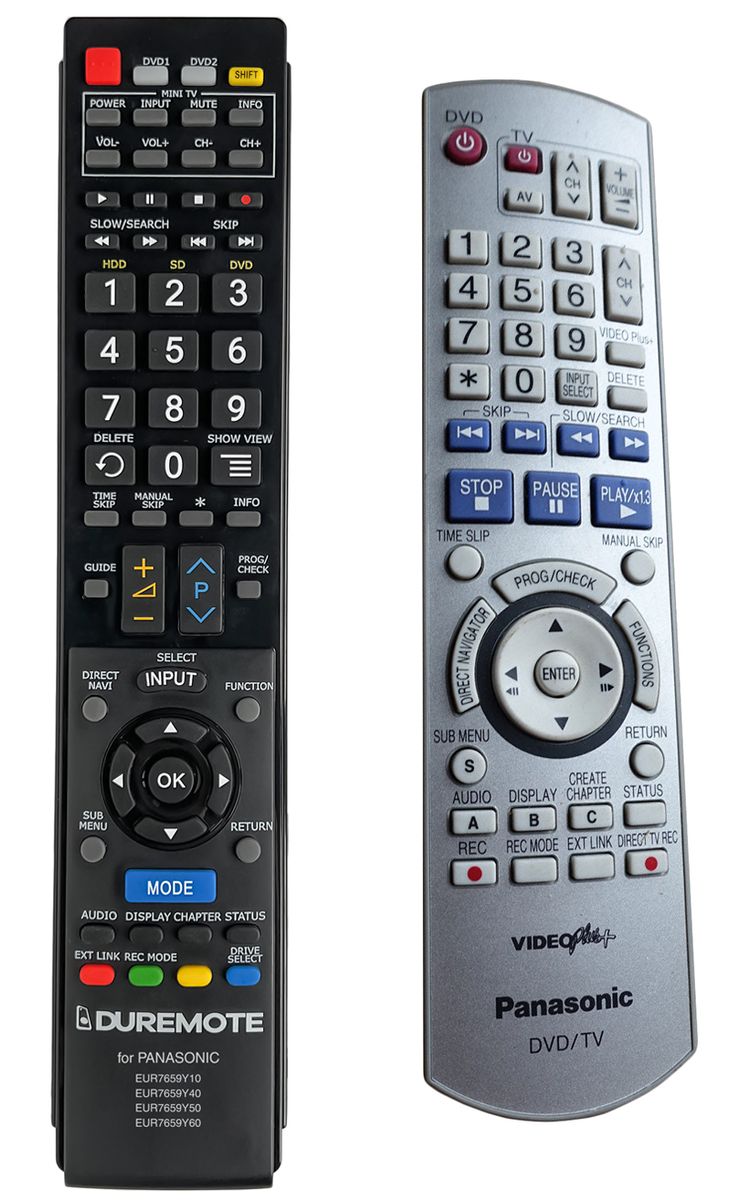 PANASONIC EUR7659Y50 + TV control (mini TV) - mando a distancia duplicado -  $18.4 : REMOTE CONTROL WORLD