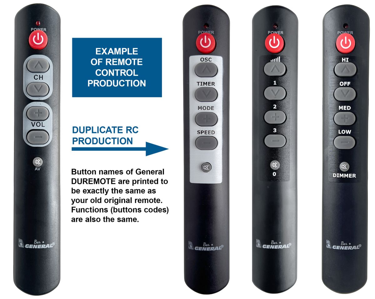 Remote controls CUSTOM GENERAL : REMOTE CONTROL WORLD, REMOTE CONTROL ...