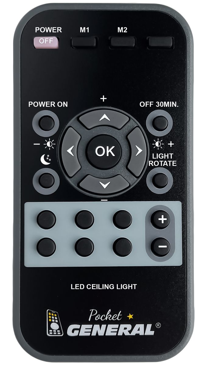 Télécommande Universelle De Rechange Pour Plafonnier LED RVB - Infrarouge, 8 Mètres, Sans Programmation
