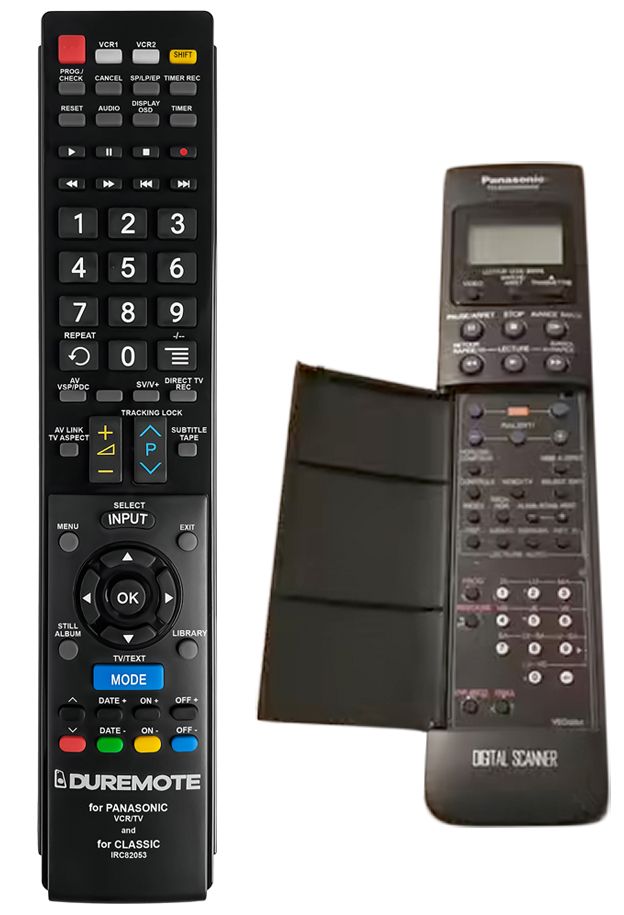 PANASONIC VEQ1254, VEQ1312, VEQ1389, VEQ1430, VEQ1539, VEQ1570 - mando a  distancia duplicado - $16.0 : REMOTE CONTROL WORLD