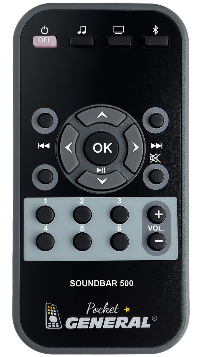 Bose 500 hot sale soundbar remote