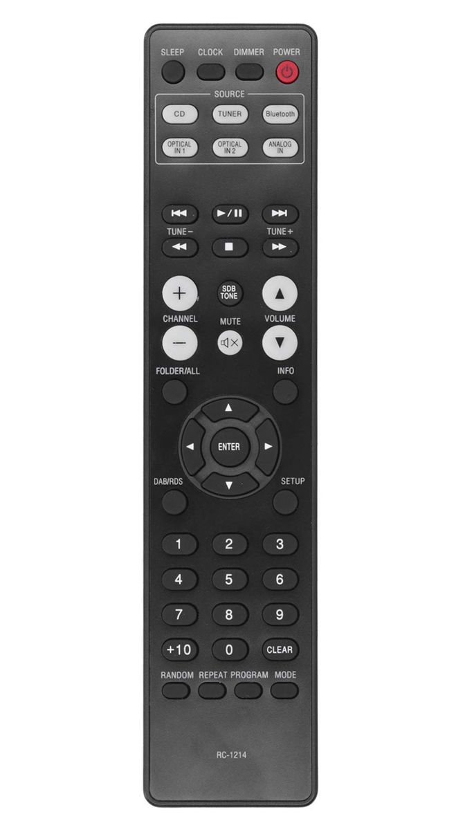 thumbnail image 2 of Genuine Denon Receiver Remote Control RC-1244 – Original Replacement Remote 2 of 6