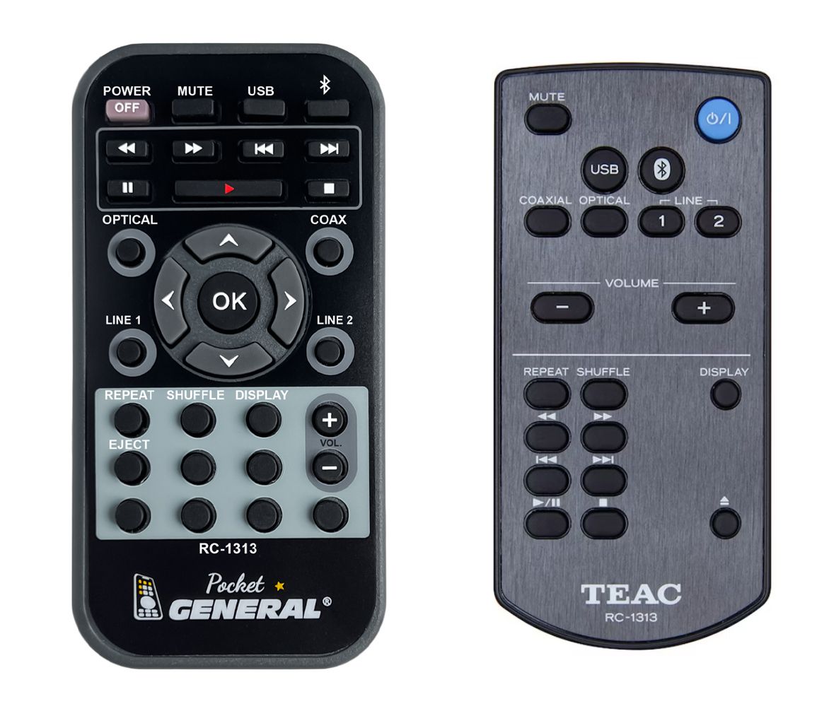 TEAC RC-1313 - remote control duplicate - $17.0 : REMOTE CONTROL WORLD