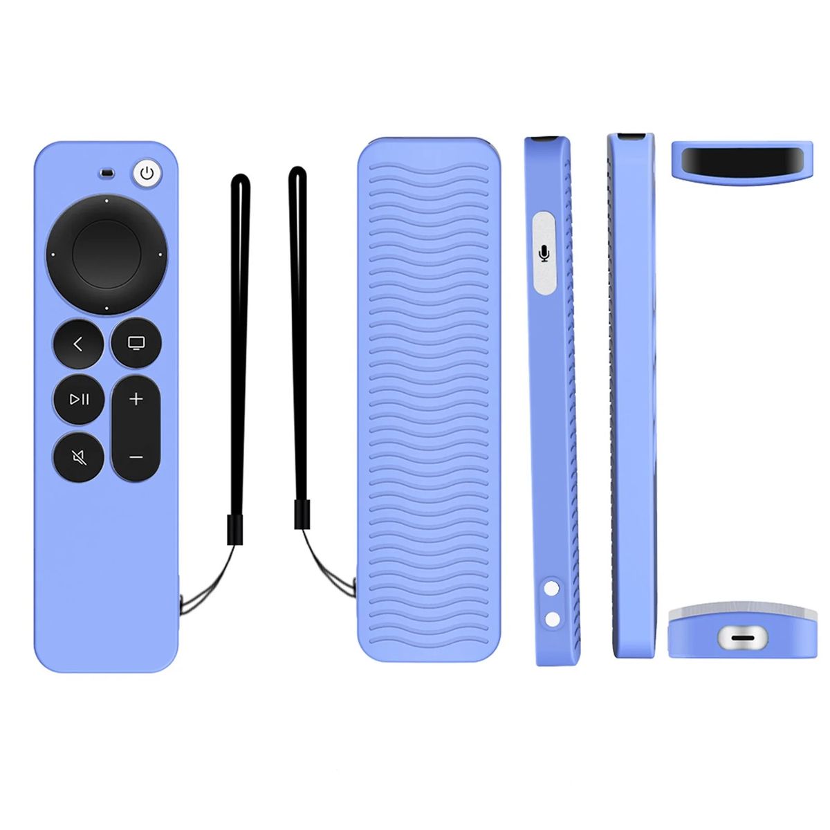 APPLE TV 4K SIRI REMOTE 2021 coque de protection en silicone - fluorescente  bleu clair - 11.9 CAD : REMOTE CONTROL WORLD