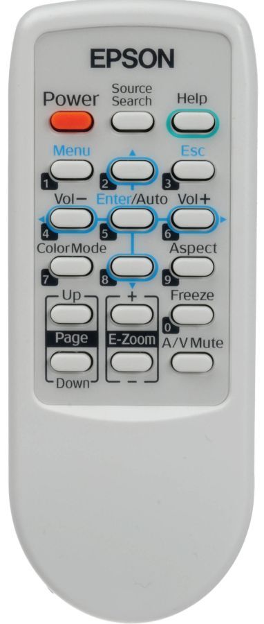 Projector Remote for EPSON PowerLite 83c PowerLite 78 EMP-S5 EMP-X5 #T1841 YS 