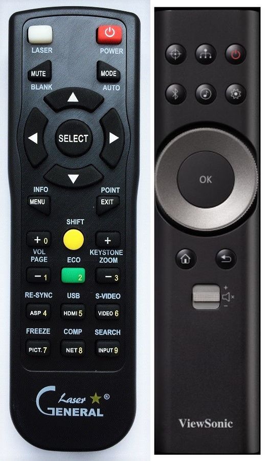 VIEWSONIC X104K remote control with laser pointer 17.5 REMOTE