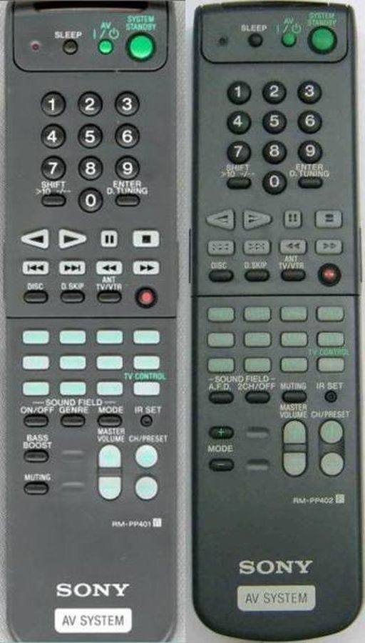 SONY RMPP401, RMPP402, RMPP404 remote control replacement 15.7 REMOTE CONTROL WORLD