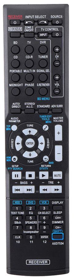 Ehop CD-R320 Compatible Remote Controller for CD Audio System QXE1047  Pioneer Remote Controller - Ehop 