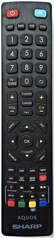 Sharp Aquos Shw Rmc 0001n Original Remote Control 27 6 Eur Remote Control World