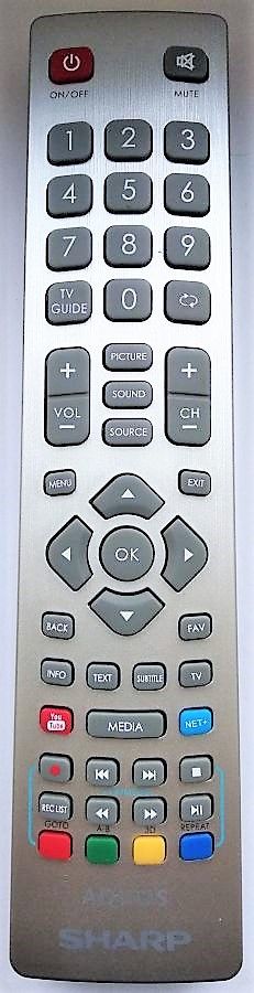 Genuine SHARP AQUOS Smart Tv Telecomando Per Sharp LC-43CFG6021E 