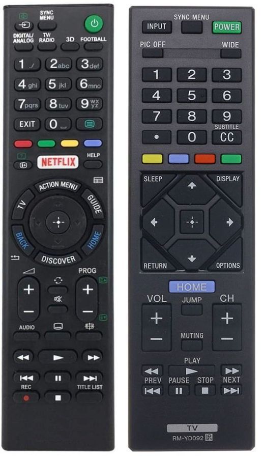 SONY RM-YD092 - mando a distancia de reemplazo - $13.4 : REMOTE CONTROL  WORLD