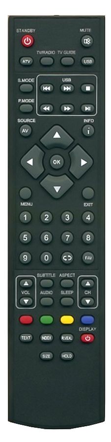 Replacement Remote Control for Technika 24E21W-HDR/DVD 24" LED TV 