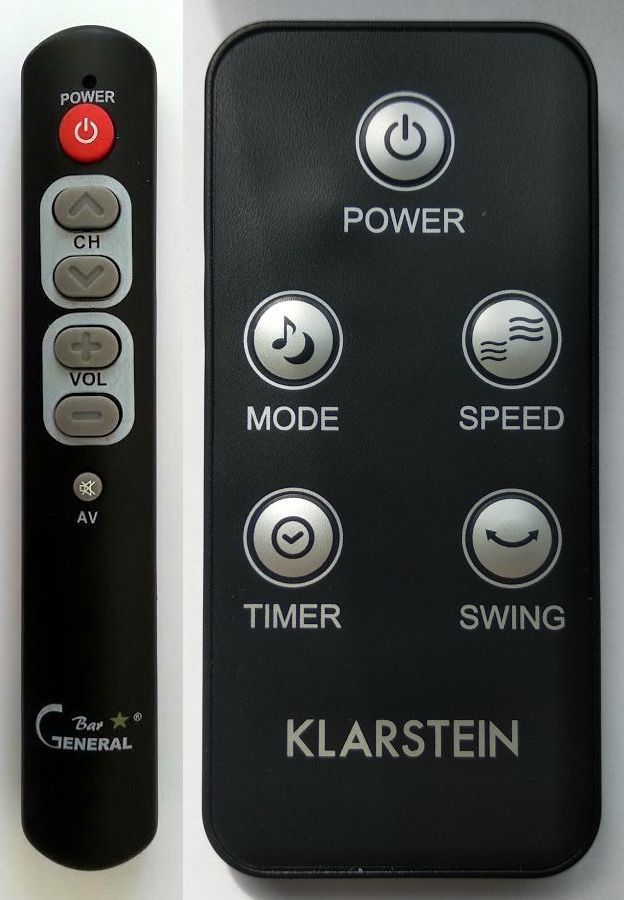 Klarstein 10027939, 10027942, 10027941, 10027943 remote control