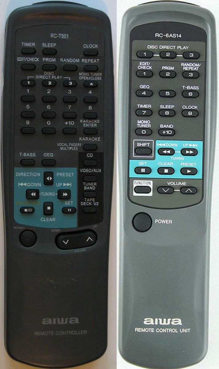 AIWA REMOTE CONTROL WORLD, REMOTE CONTROL WORLD, with original