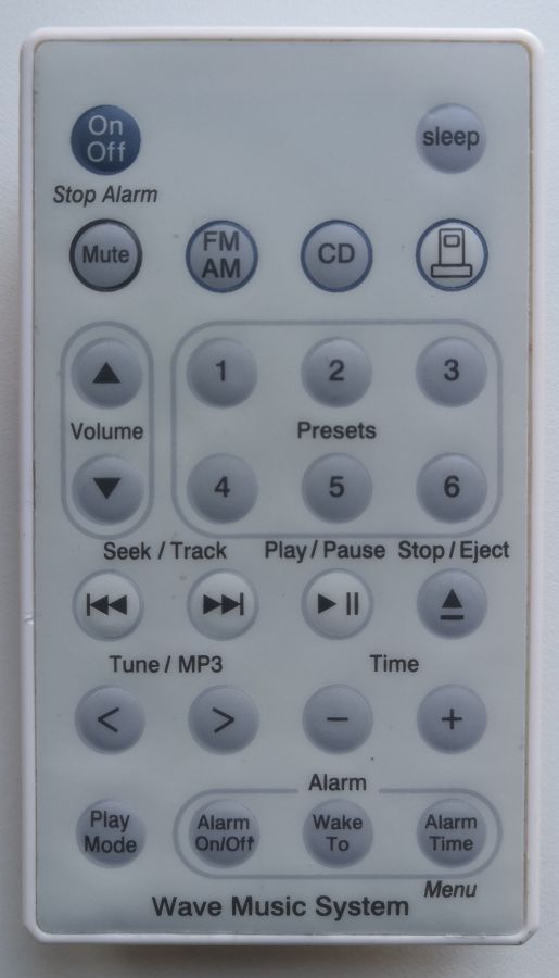 Wave Music System Remote