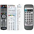PANASONIC EUR648263 - remote control, replacement