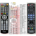 PANASONIC N2QAKB000073 - remote control, replacement