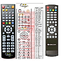 ZIRCON T3000HD PLUSTELKA - remote control, replacement